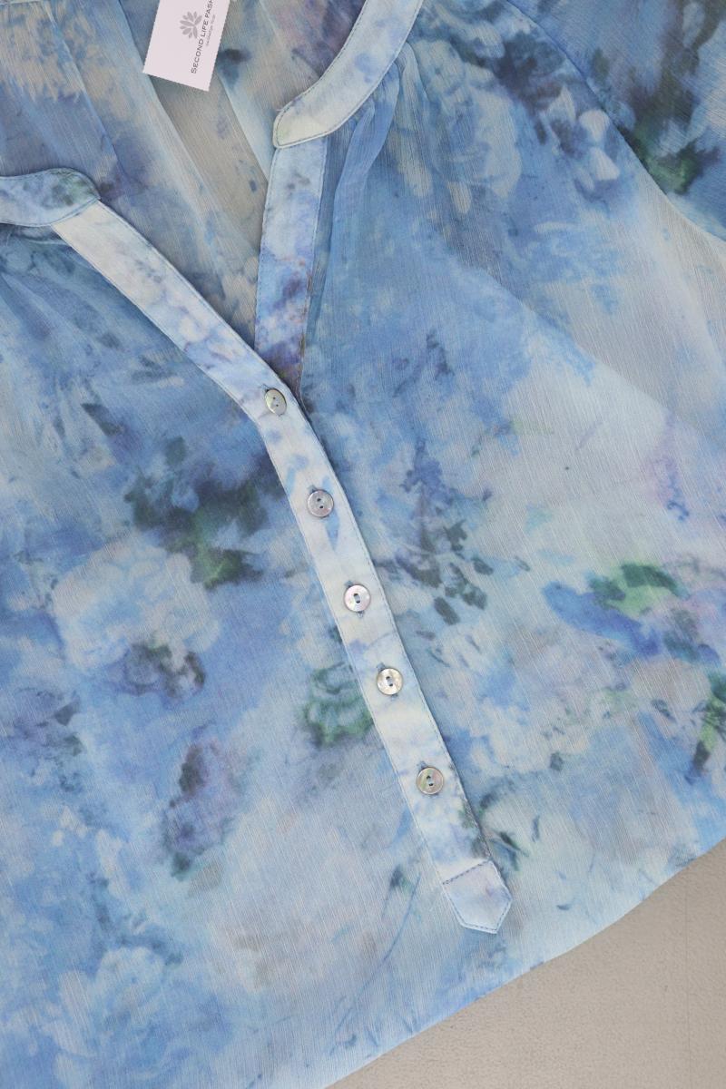 Street One Classic Bluse Gr. 38 3/4 Ärmel blau