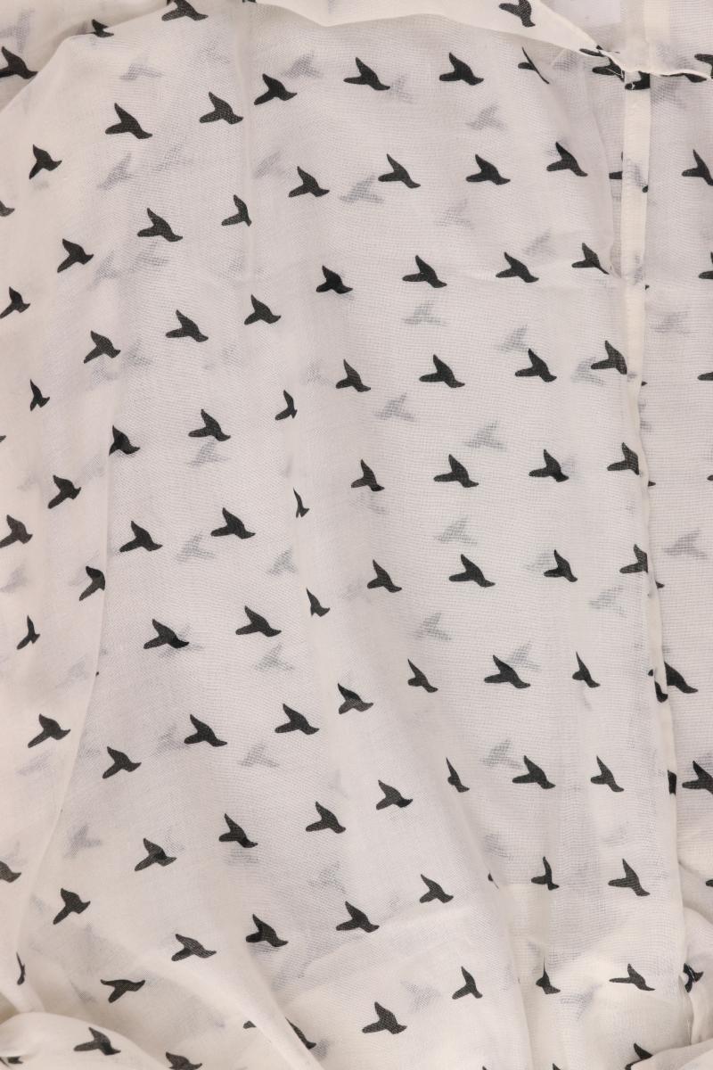 Only Loop mit Vogelmuster weiß