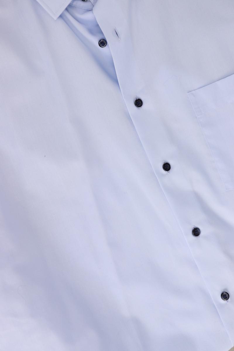 Eterna Langarmhemd für Herren Gr. Hemdgröße 42 blau aus Baumwolle