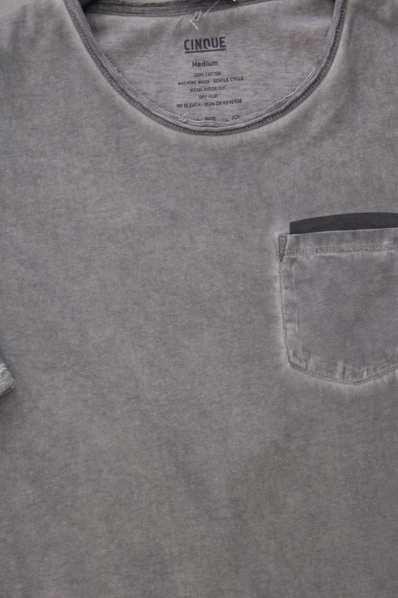 Cinque T-Shirt für Herren Gr. M Kurzarm grau aus Baumwolle