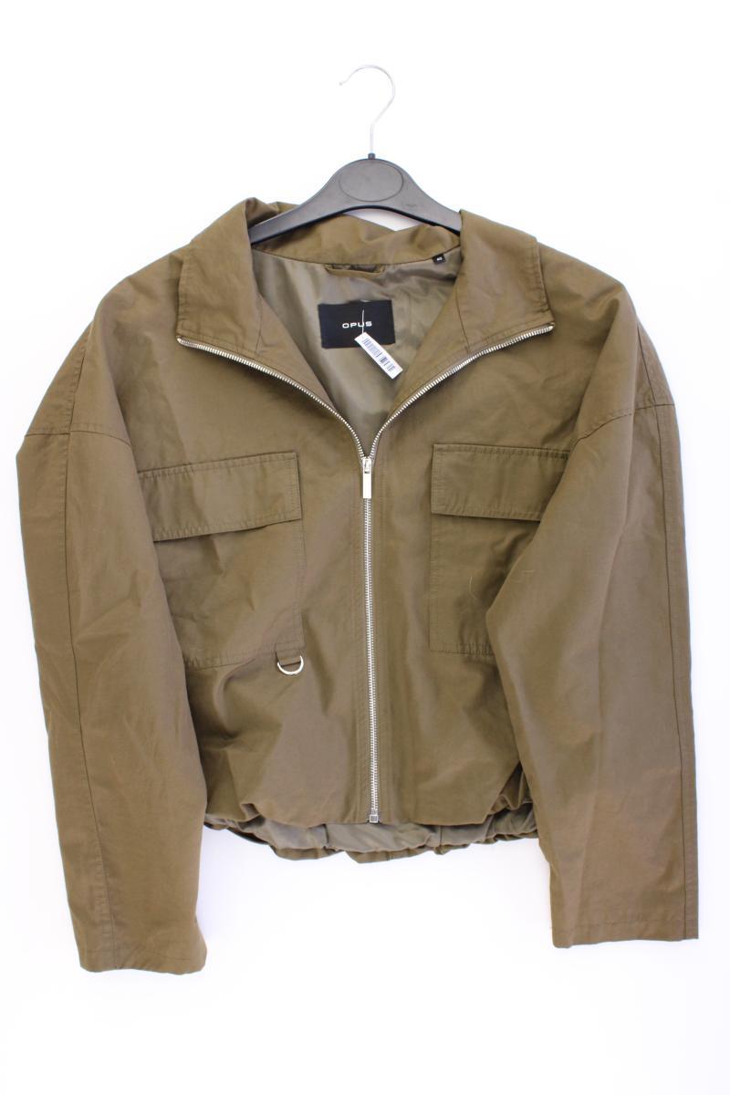 Opus Kurzjacke Gr. 40 olivgrün aus Baumwolle