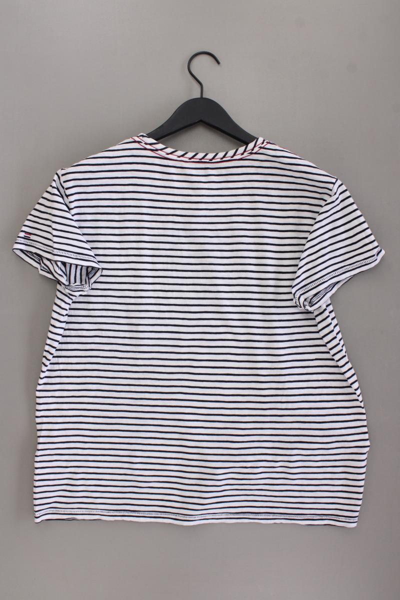 Tommy Hilfiger Ringelshirt Gr. M gestreift Kurzarm blau aus Baumwolle