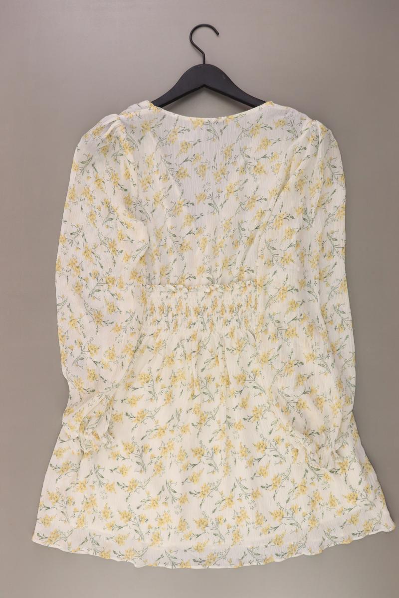 NA-KD Langarmkleid Gr. 36 mit Blumenmuster mehrfarbig aus Polyester