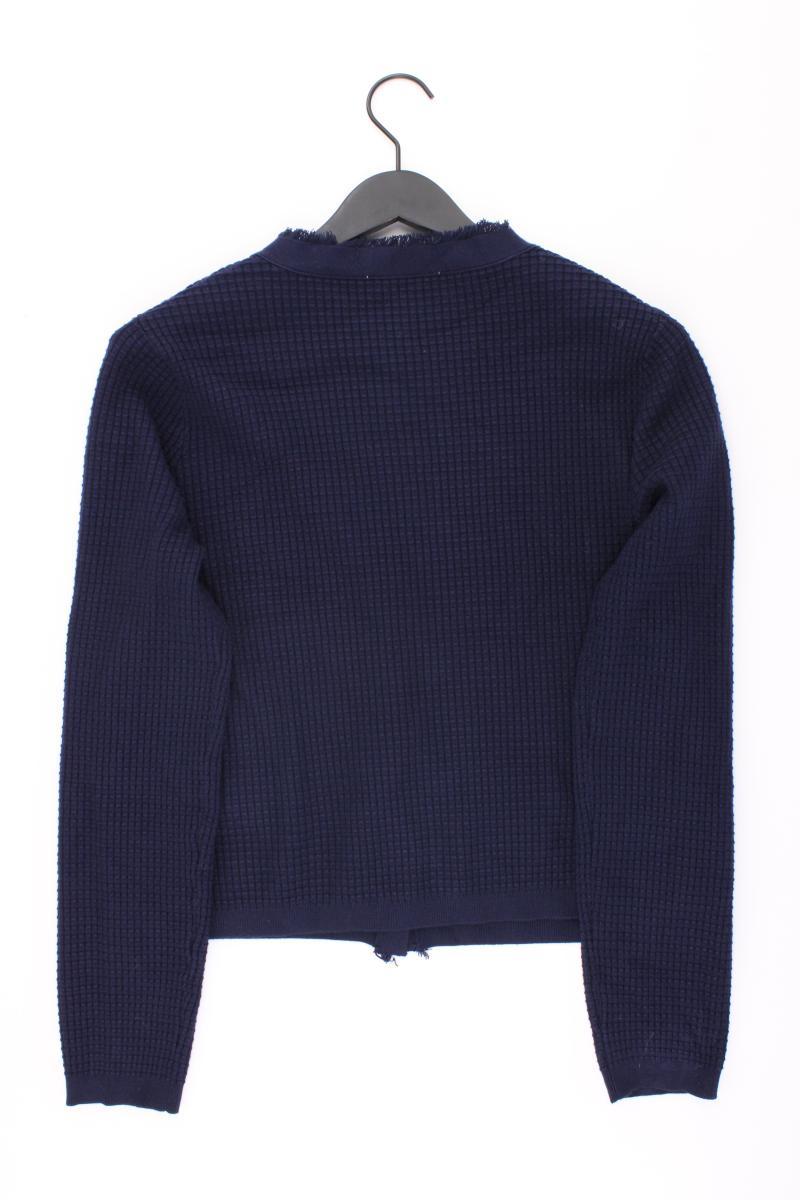Mango Strickjacke Gr. XL Langarm blau aus Viskose