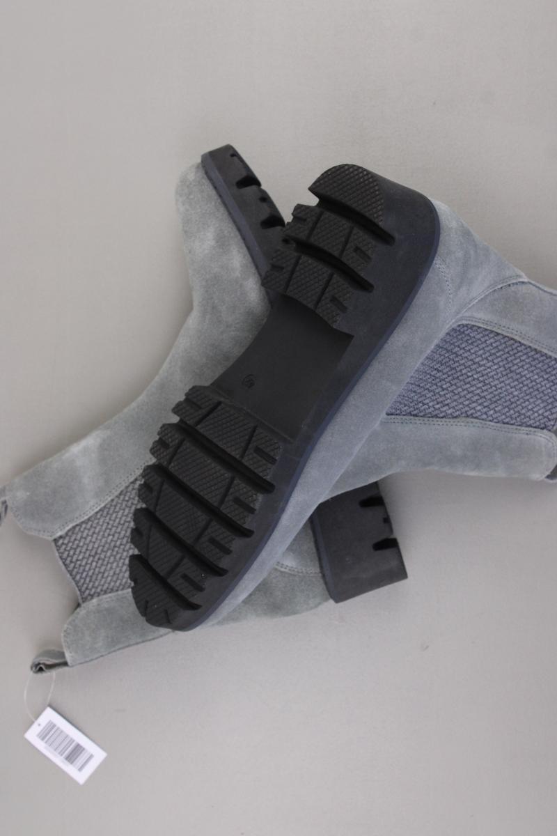 bama Stiefeletten Gr. 42 neuwertig grau aus Leder