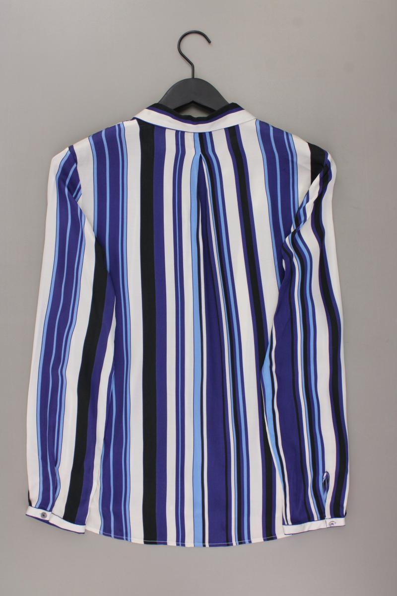 Milano Italy Langarmbluse Gr. 38 gestreift blau aus Viskose