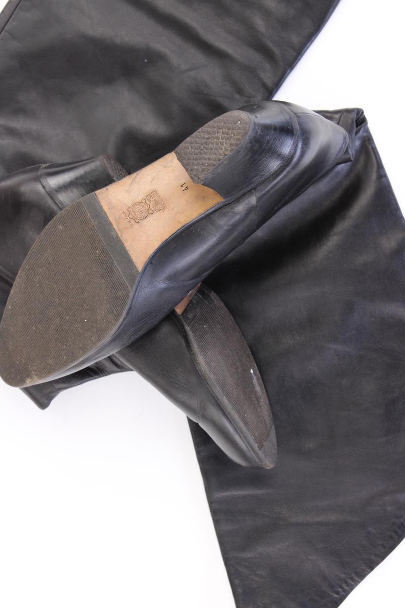 Absatzstiefel Gr. 41 schwarz aus Leder