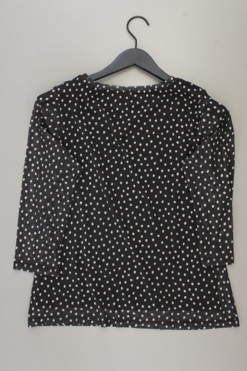 Street One Classic Shirt Gr. 40 gepunktet neuwertig 3/4 Ärmel grau aus Polyester