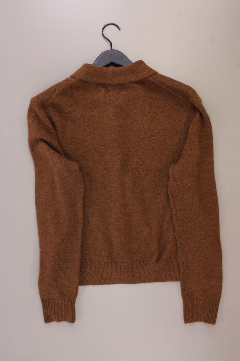 H&M Strickjacke mit Wolle Gr. XL Langarm braun aus Polyester