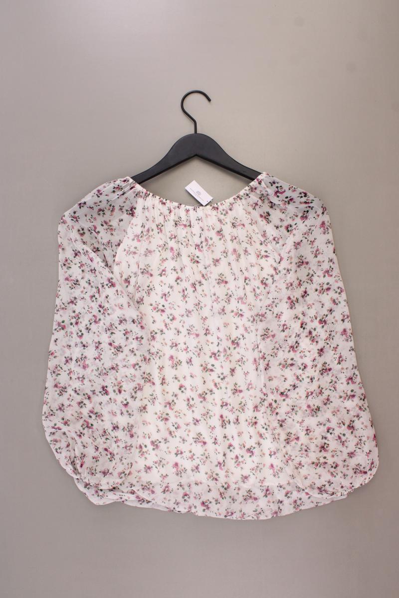 Made in Italy Bluse mit Blumenmuster Gr. M Langarm mit Carmen-Ausschnitt rosa