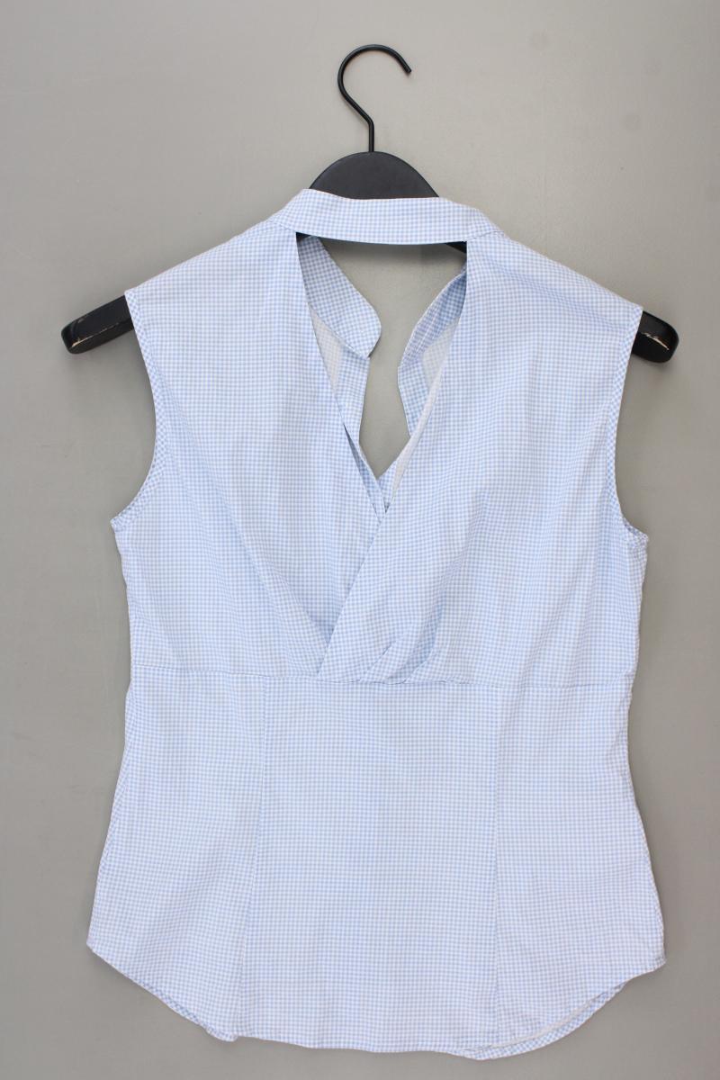 Karobluse Gr. IT 44 (M) kariert Ärmellos blau