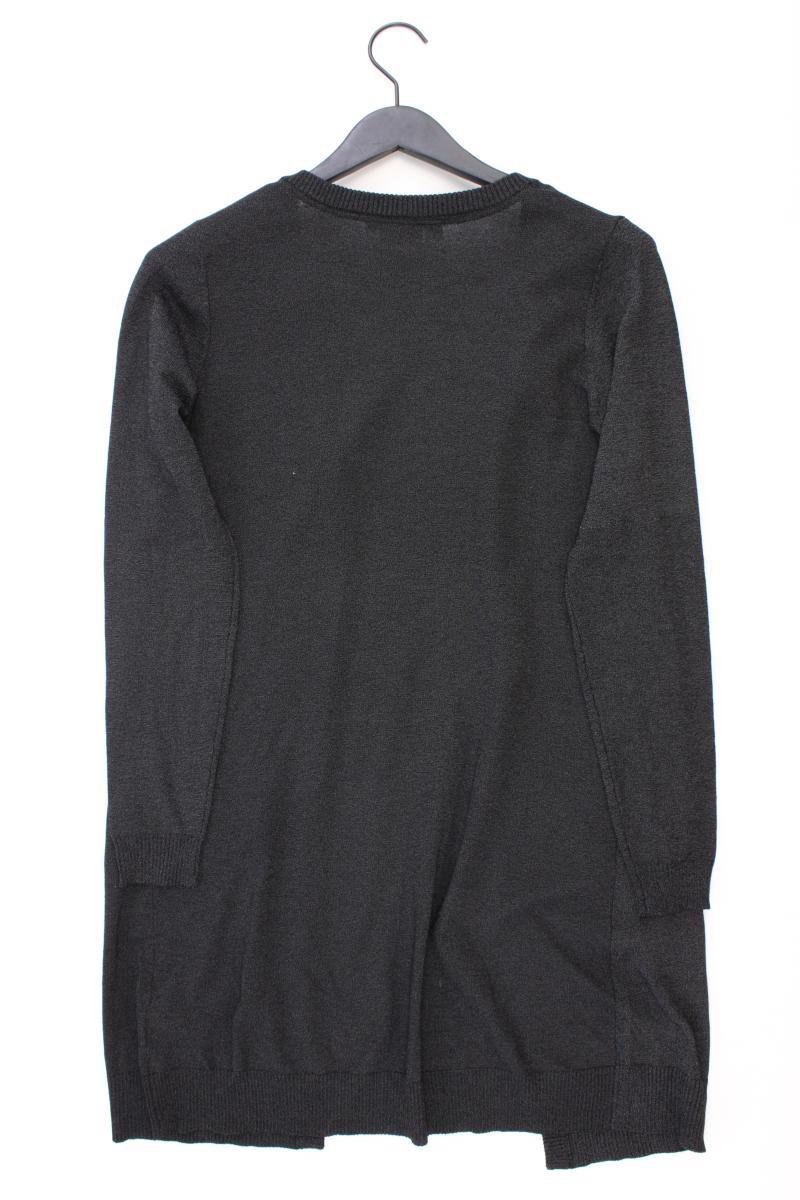Pulz Jeans Cardigan mit Glitzer Gr. M Langarm schwarz aus Viskose