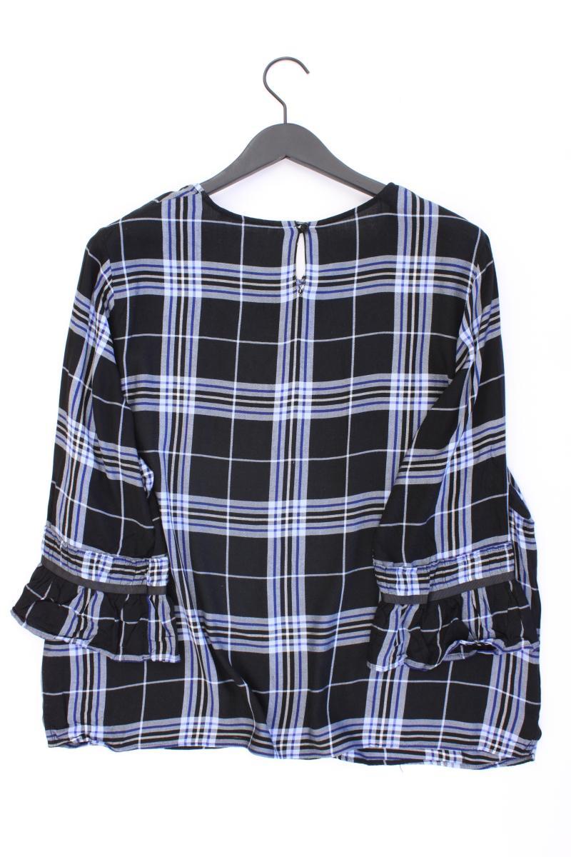 Gerry Weber Karobluse Gr. 48 kariert 3/4 Ärmel schwarz