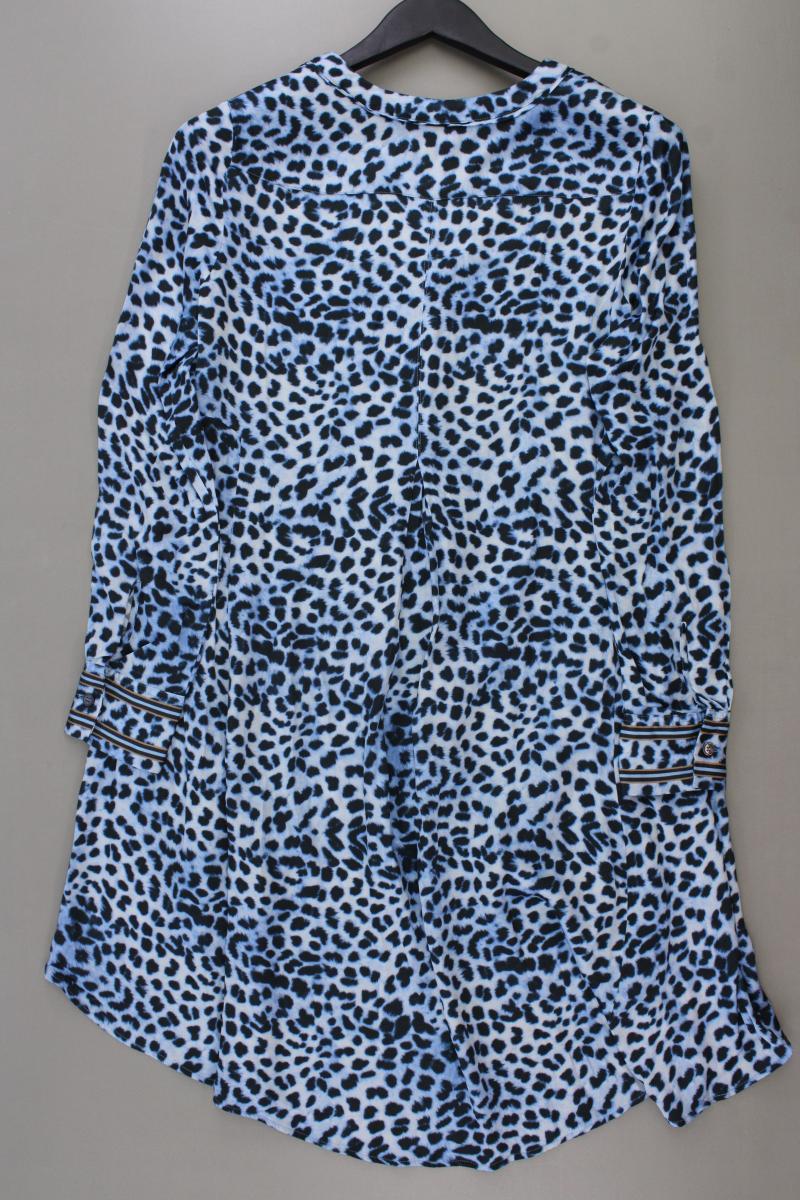 Marc Aurel Longbluse Gr. 34 mit Tierdruck Langarm blau