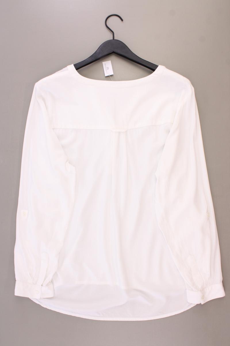 Cecil Langarmbluse Gr. XL weiß aus Viskose