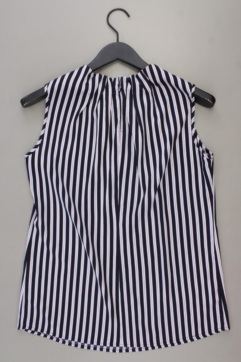 comma, Ärmellose Bluse Gr. 38 gestreift blau