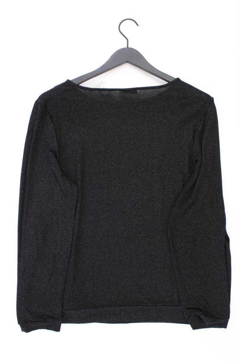 Street One Shirt mit Glitzer Gr. 46 Langarm schwarz