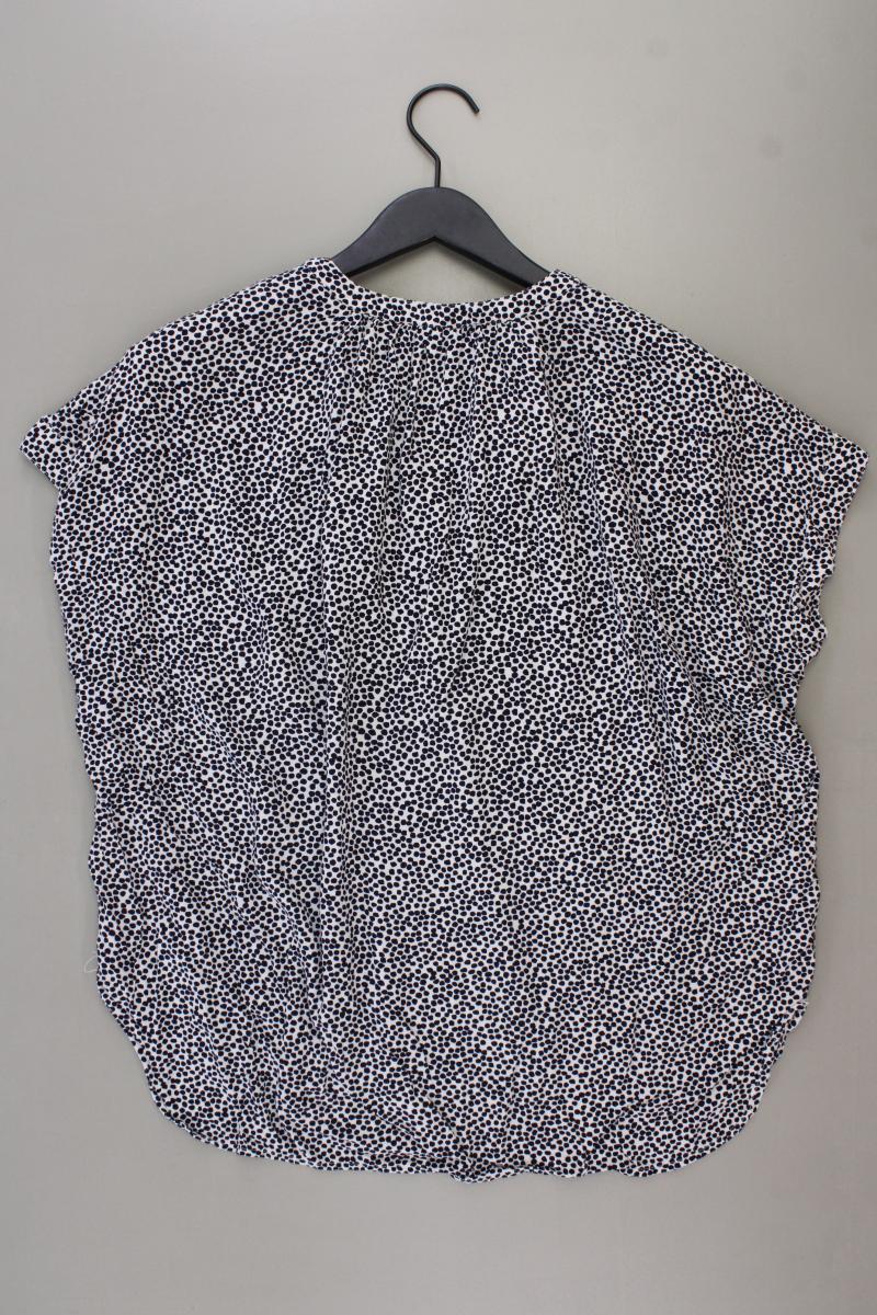 Esprit Kurzarmbluse Gr. 42 blau aus Viskose