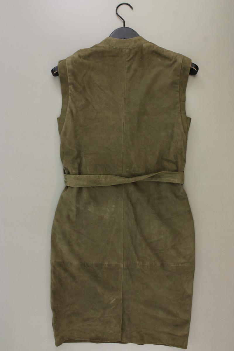 Set Wildlederkleid Gr. 36 Ärmellos olivgrün
