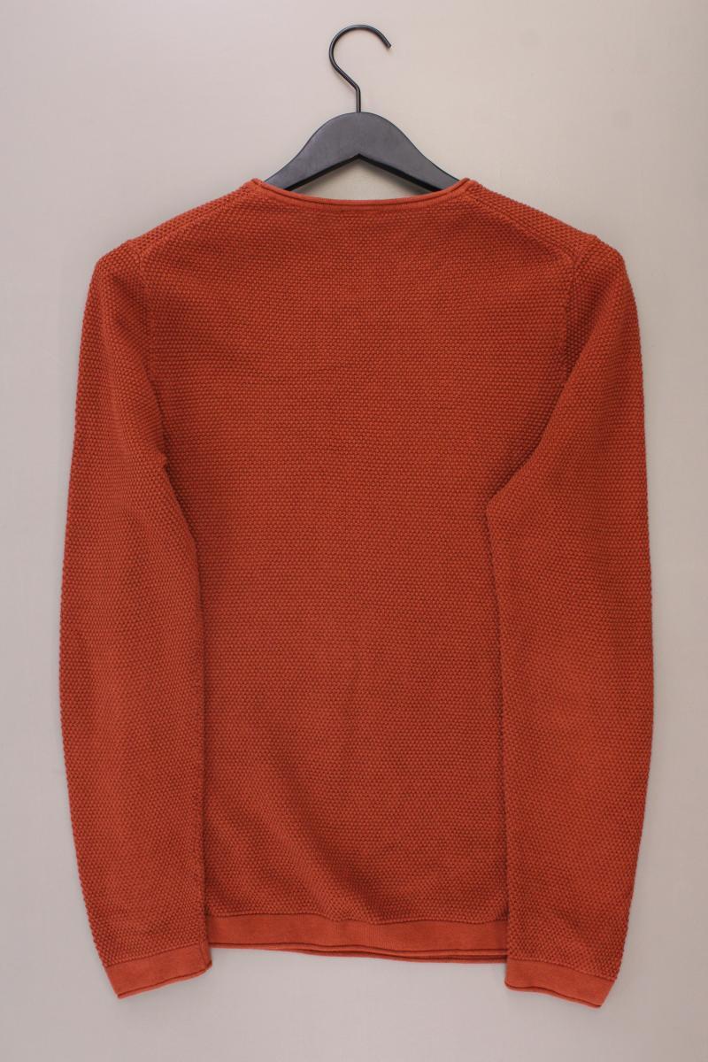 s.Oliver Feinstrickpullover für Herren Gr. M orange aus Baumwolle
