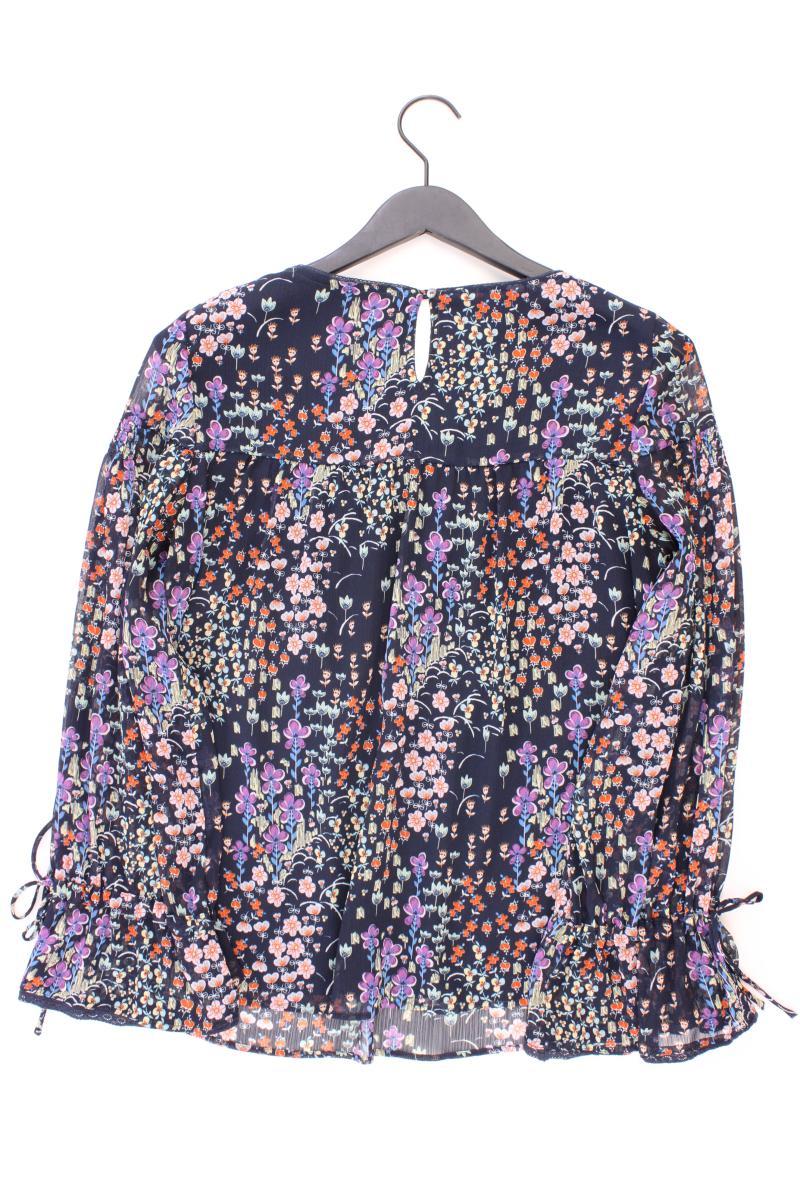 Esprit Chiffonbluse Gr. L mit Blumenmuster Langarm mehrfarbig
