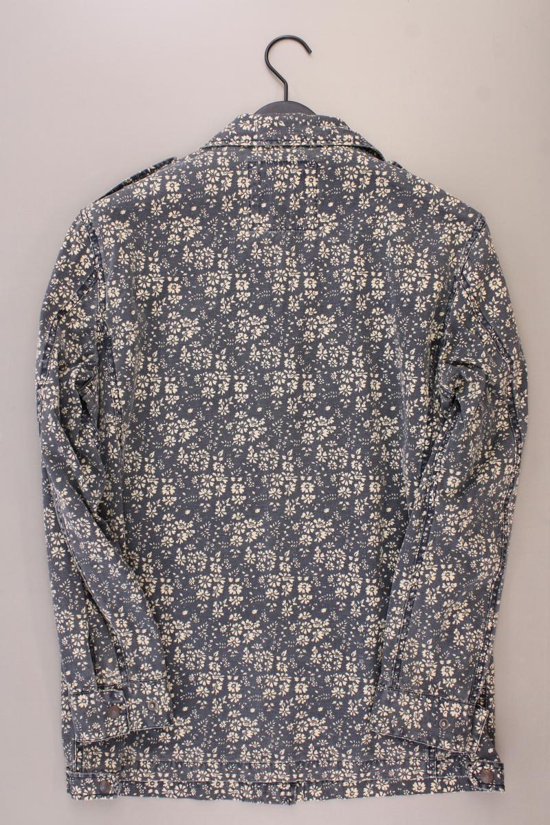 edc by Esprit Lange Jacke Gr. XL mit Blumenmuster neuwertig blau