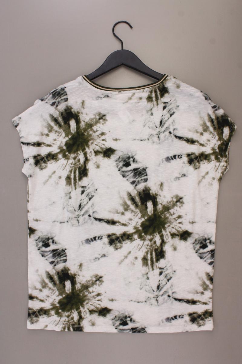 Cartoon Batikshirt Gr. 40 mit Batikmuster Kurzarm olivgrün