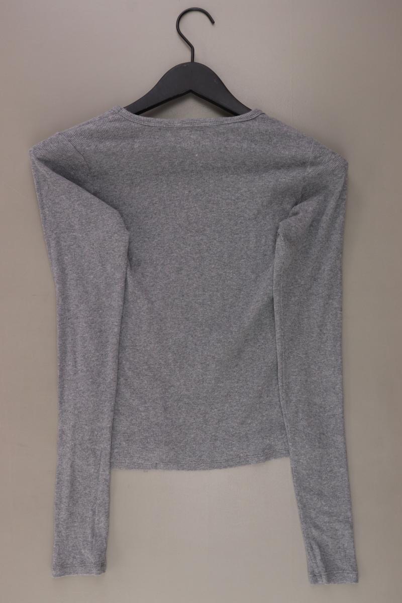 Hollister Longsleeve-Shirt Gr. M Langarm grau aus Baumwolle