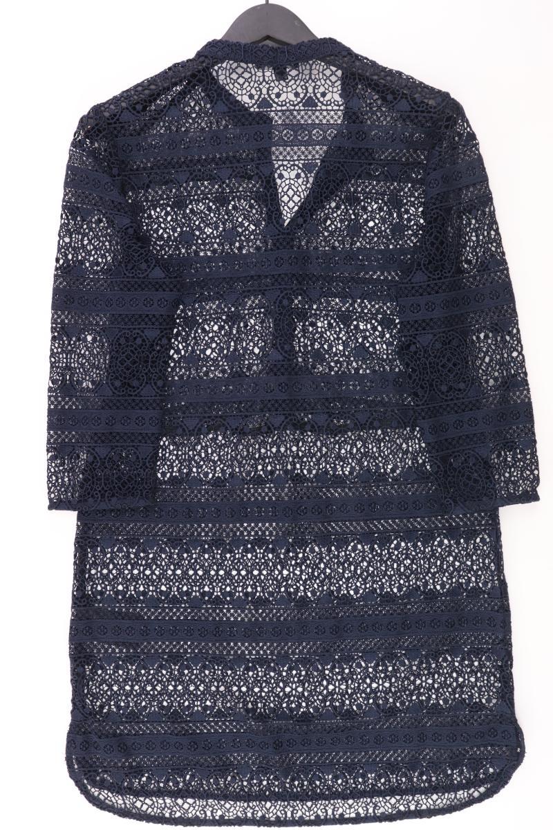 Mexx Spitzenkleid Gr. 40 mit Blumenmuster 3/4 Ärmel blau aus Polyester