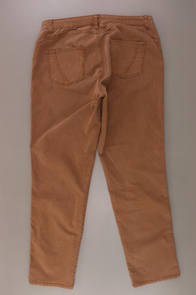 Gina Laura Hose Gr. Kurzgröße 22 braun aus Baumwolle