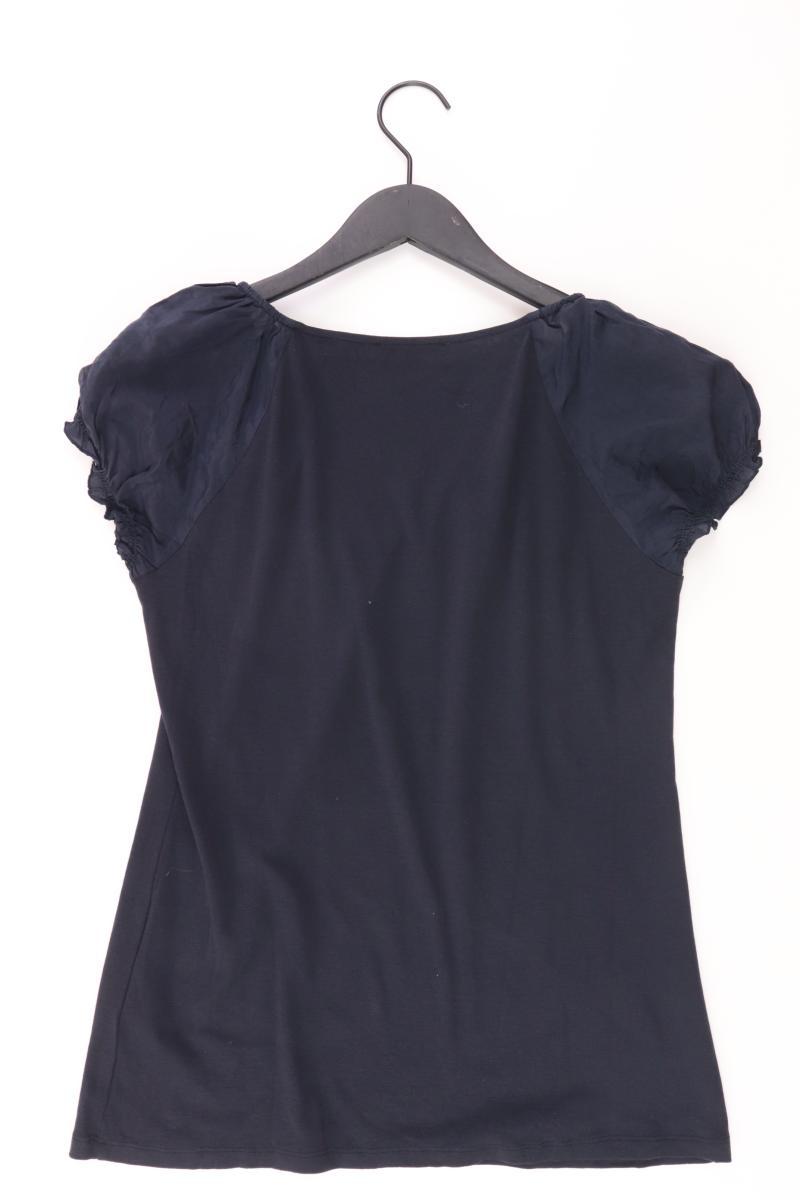 Esprit Shirt mit V-Ausschnitt Gr. XXL Kurzarm blau aus Baumwolle