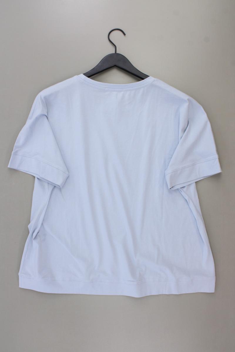 Steilmann Printshirt Gr. 48/50 neu mit Etikett Kurzarm blau aus Baumwolle