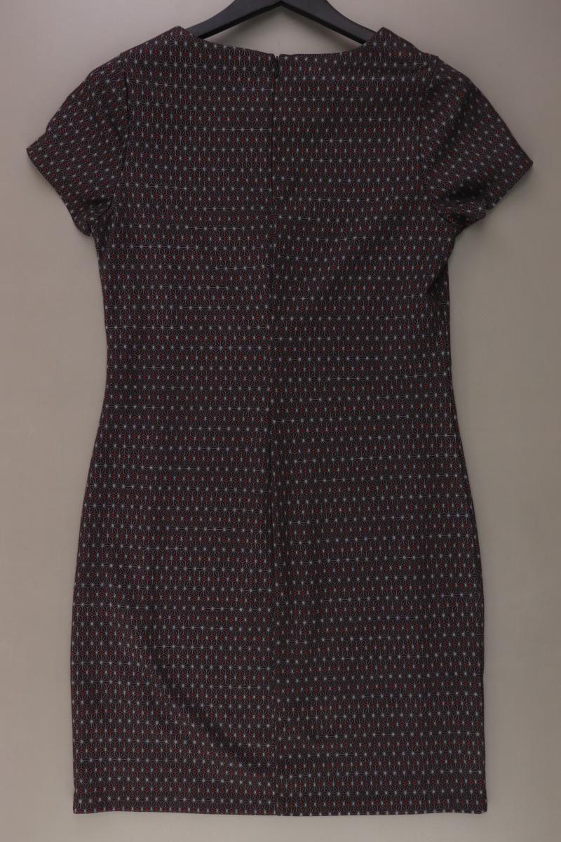 WE Fashion Kurzarmkleid Gr. M mit Rautenmuster braun aus Polyester