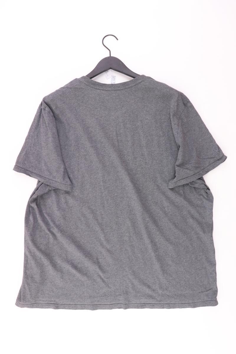 Adidas Sportshirt für Herren Gr. XXXL Kurzarm grau aus Baumwolle