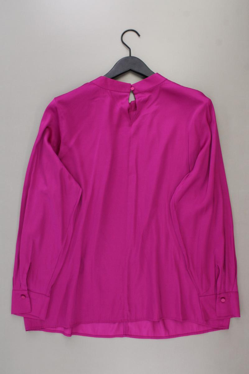 comma, Langarmbluse Gr. 46 neuwertig lila aus Polyester