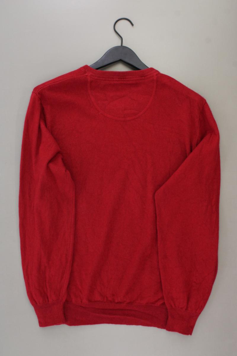 Dunmore Langarmpullover für Herren Gr. 56 rot aus Seide