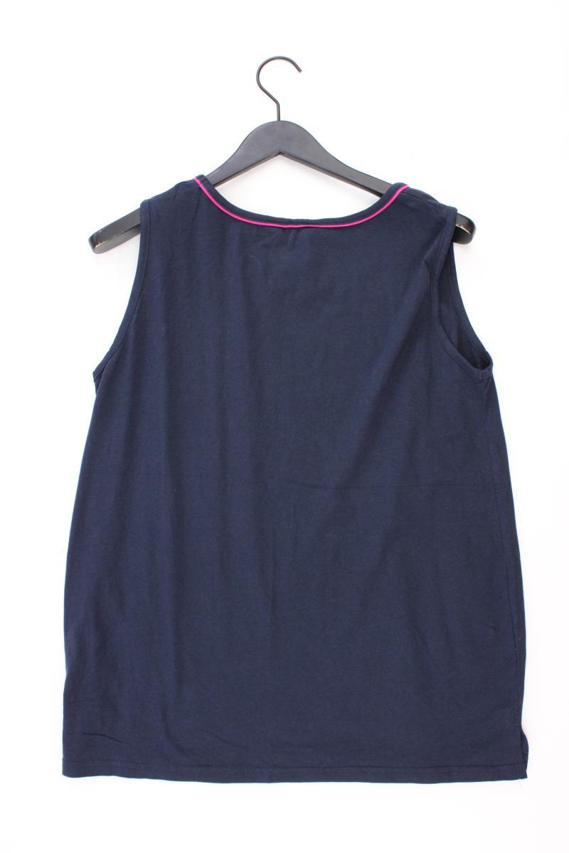 Ulla Popken Trägertop Gr. 46/48 blau aus Baumwolle
