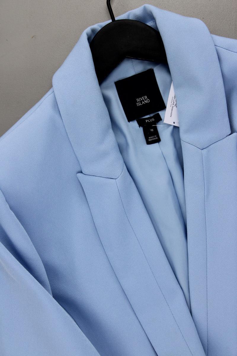 River Island Longblazer Gr. 44 blau aus Polyester