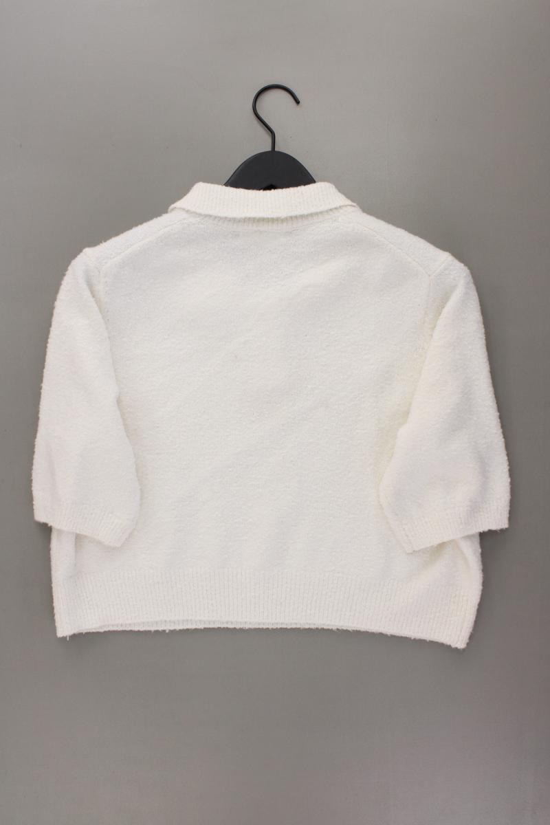 Primark Crop Strickshirt Gr. XXL Kurzarm creme aus Polyester