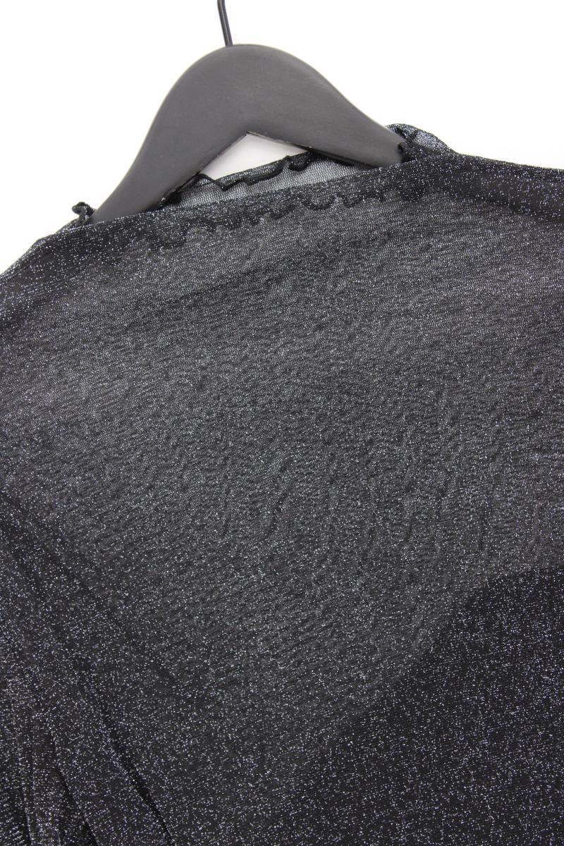 Shein Mesh Shirt Gr. XL Langarm mit Glitzer schwarz