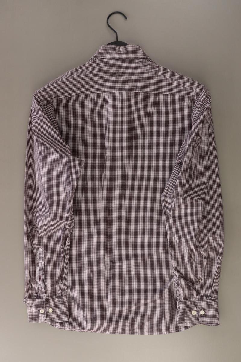 Marc O'Polo Karohemd für Herren Gr. Hemdgröße 41/42 kariert Langarm braun