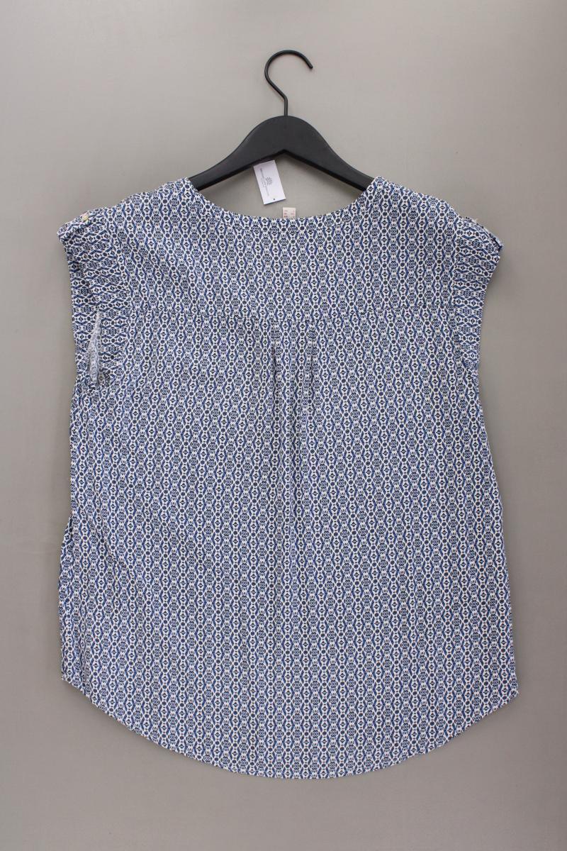 Esprit Kurzarmbluse Gr. 40 blau