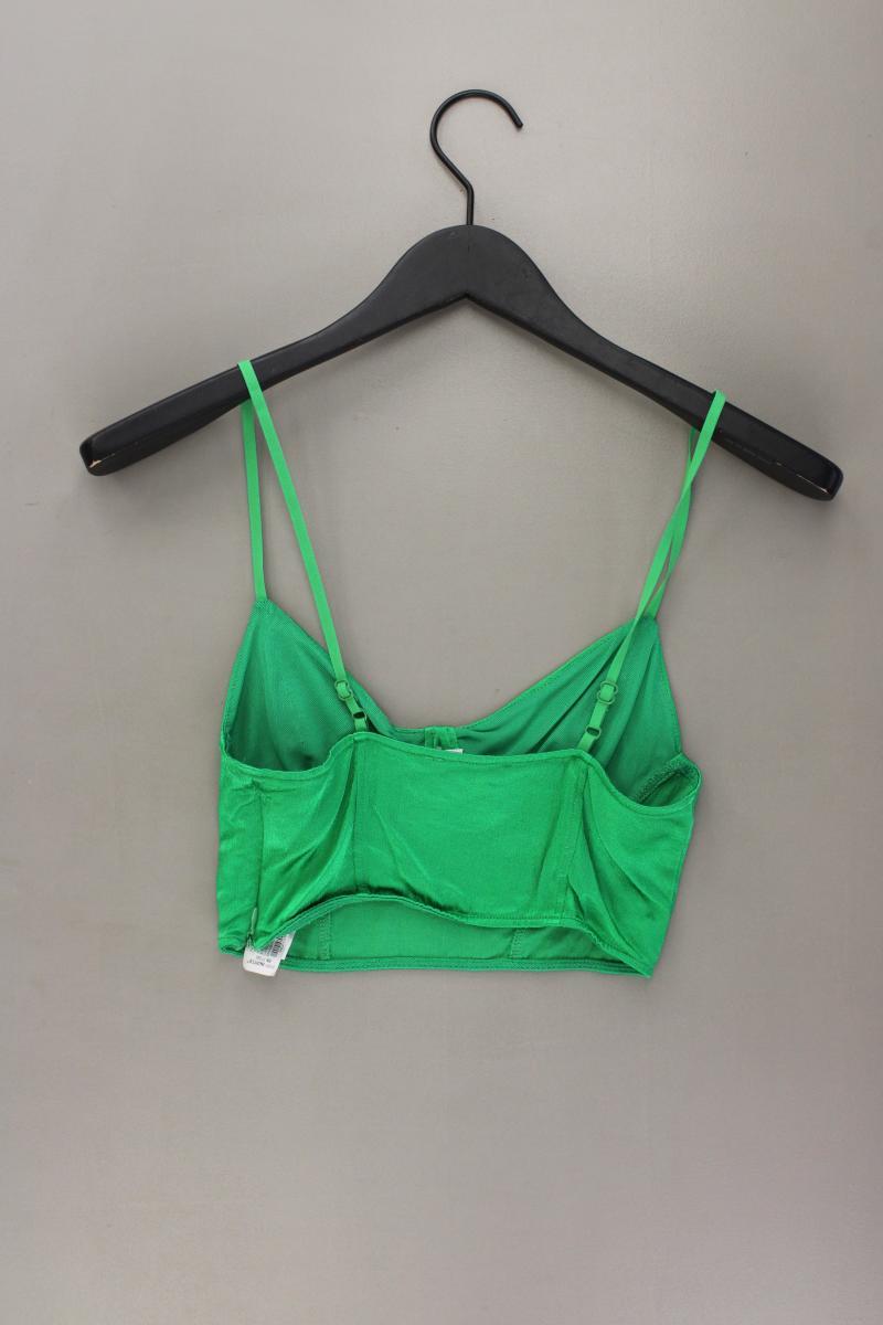 Zara Crop Top Gr. L grün aus Polyester