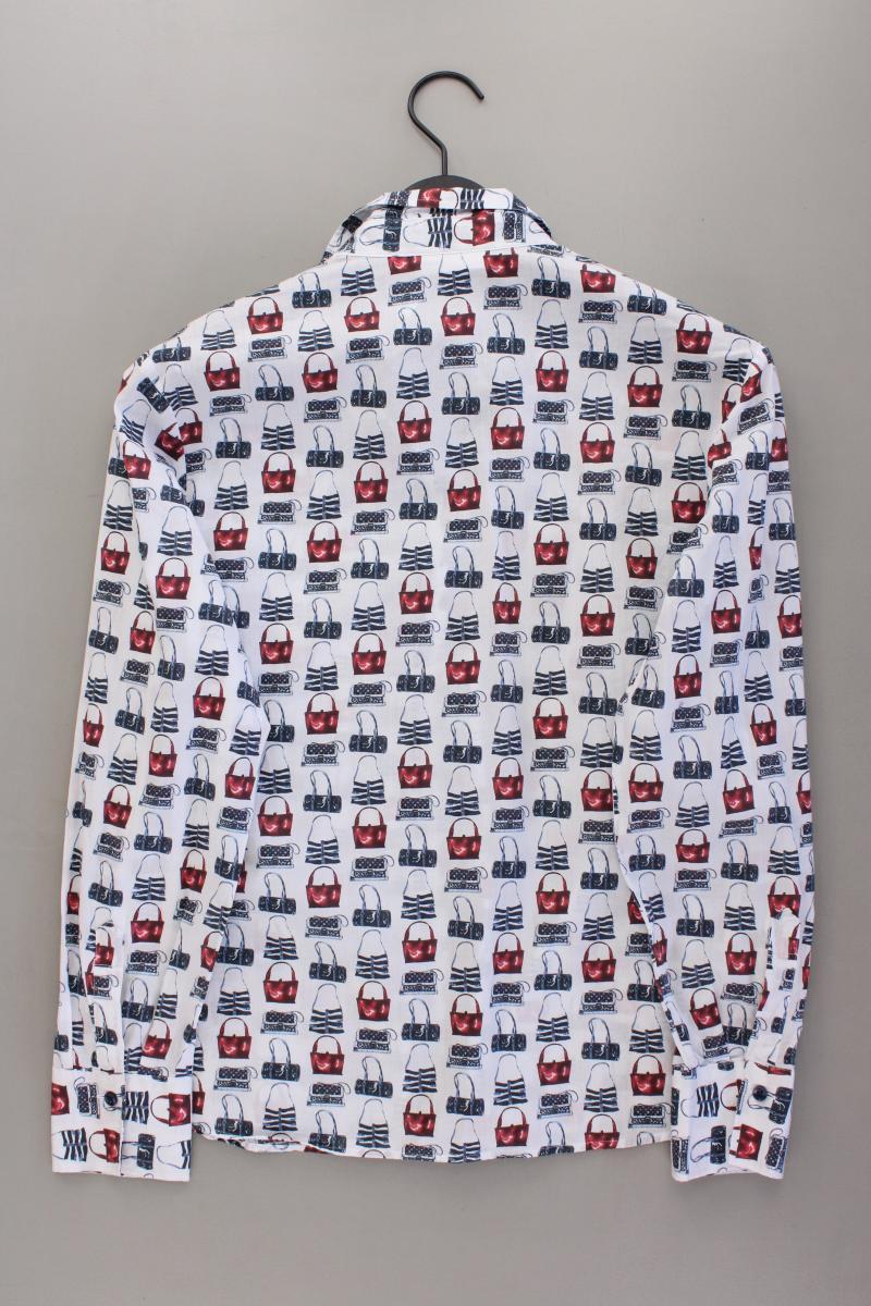 Eterna Bluse mit Handtaschenmuster Gr. 40 Langarm mehrfarbig aus Baumwolle