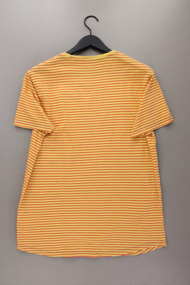 edc by Esprit Ringelshirt für Herren Gr. L gestreift Kurzarm gelb aus Baumwolle