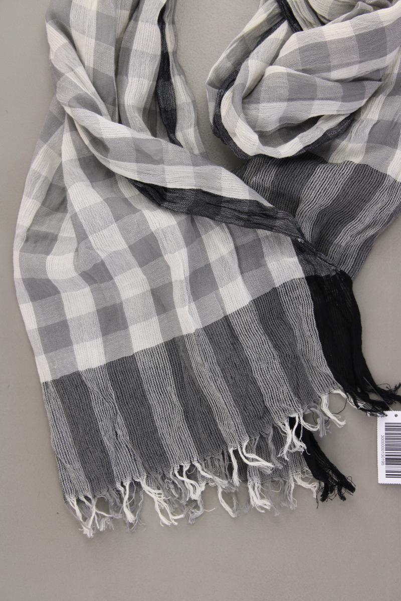 Schal für Herren kariert grau