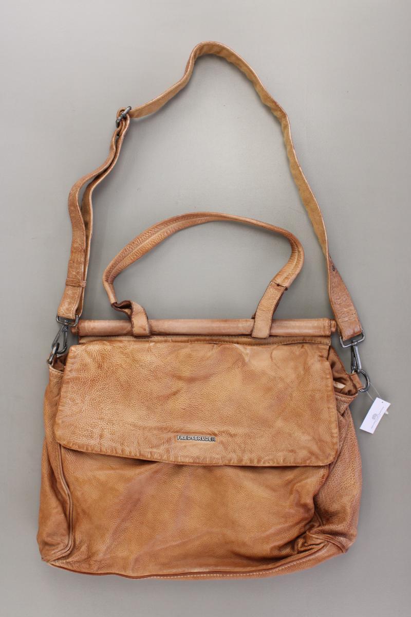 FREDsBRUDER Umhängetasche braun aus Leder