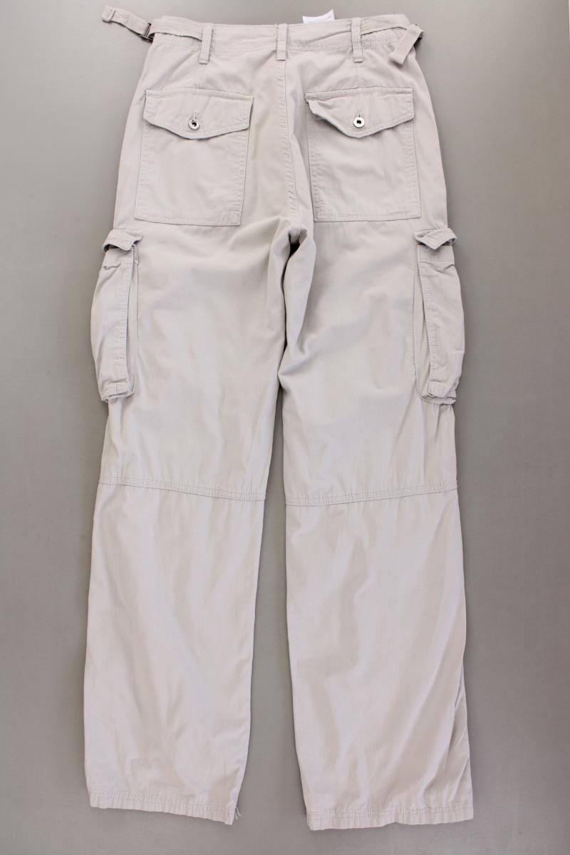 Bershka Cargohose Gr. 36 grau aus Baumwolle