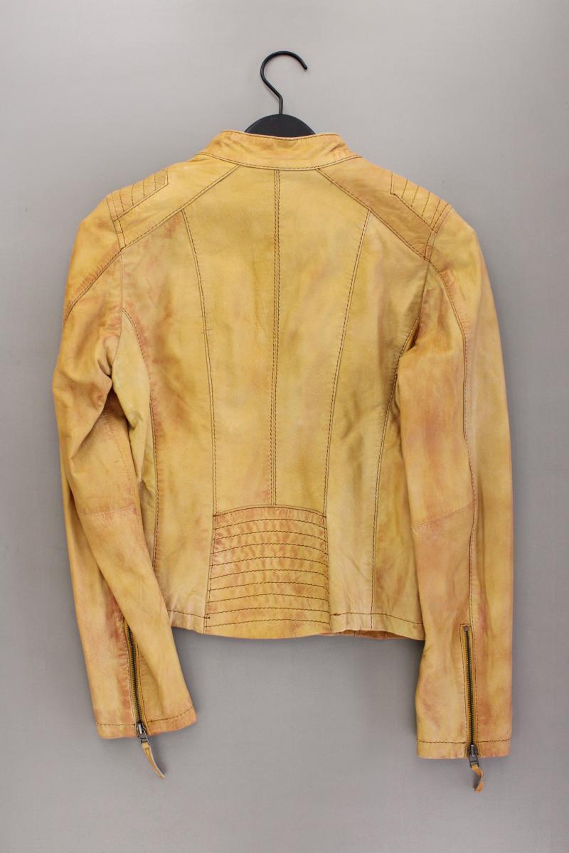 AJC Fashion Lederjacke Gr. 36 gelb