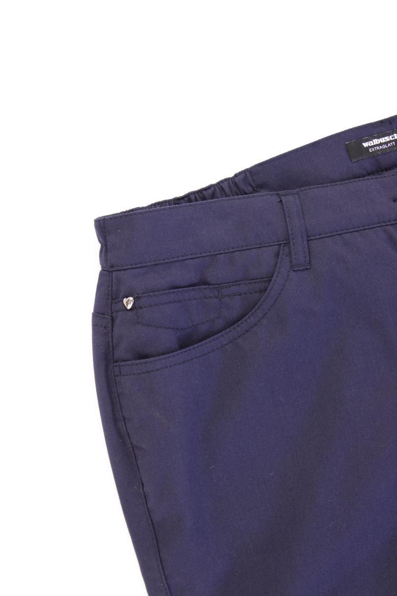 Walbusch Hose gefüttert Gr. Kurzgröße 22 blau aus Polyester